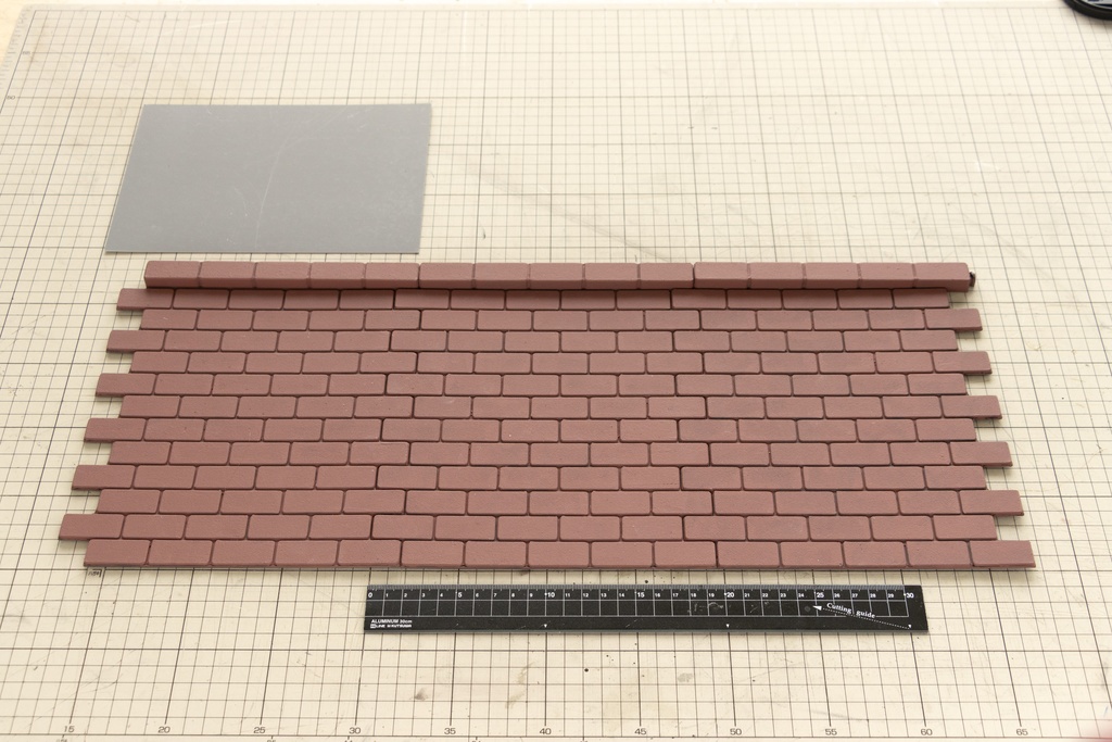 1/6 ドールサイズの「公園のレンガ道路」