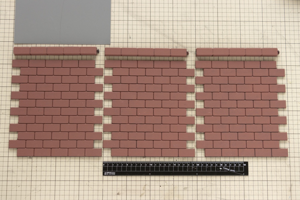 1/6 ドールサイズの「公園のレンガ道路」