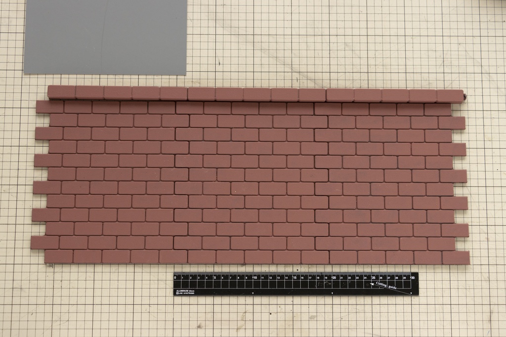 1/6 ドールサイズの「公園のレンガ道路」