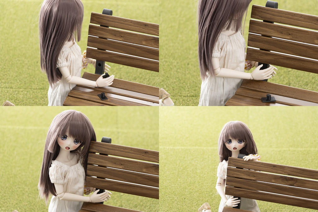 1/3ドールサイズ 公園のベンチ改良版 45cm