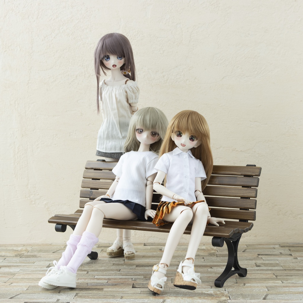 1/4ドールサイズ 公園のベンチ Ver2.0 幅45cm