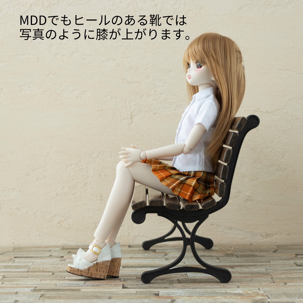 1/4ドールサイズ 公園のベンチ Ver2.0 幅45cm