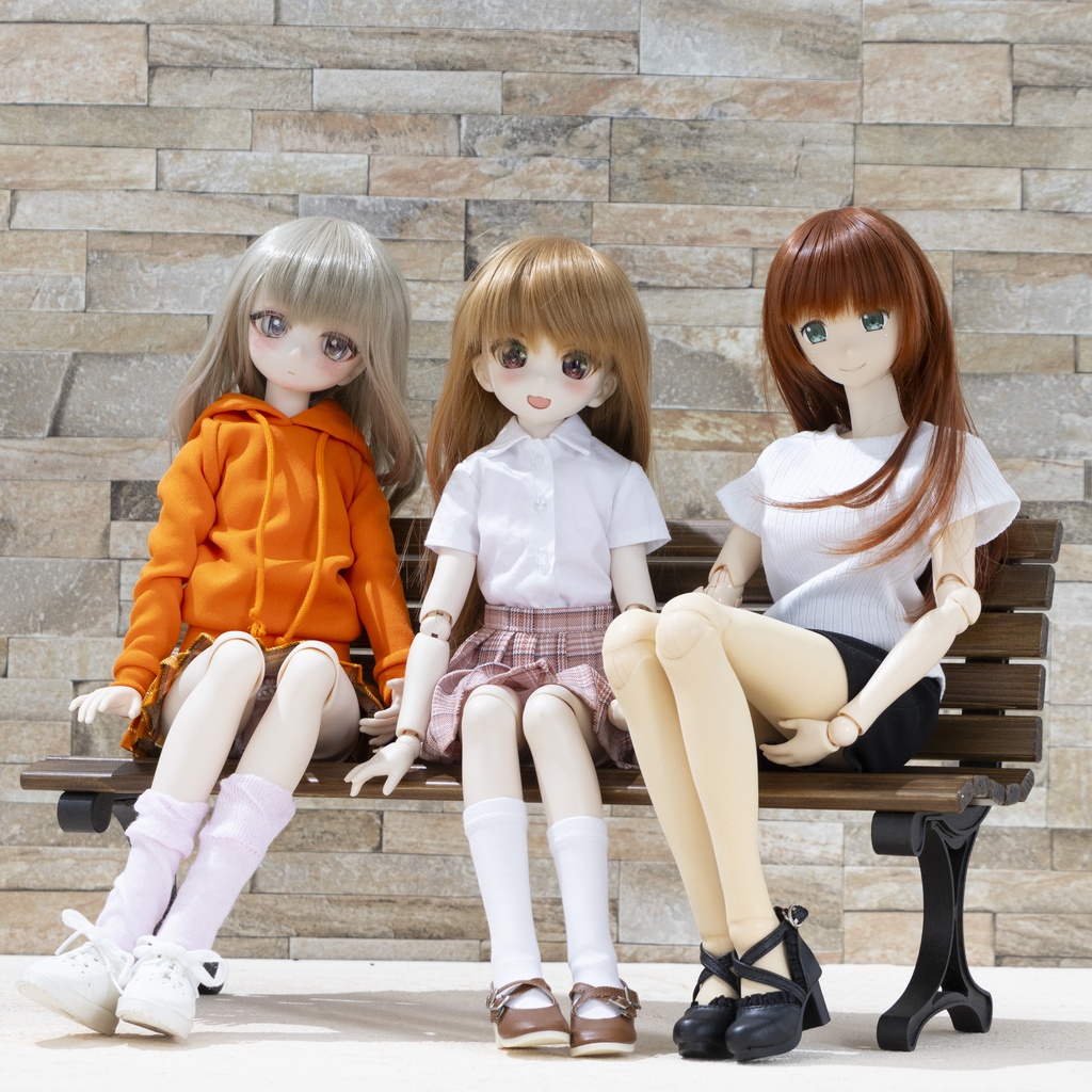 1/4ドールサイズ 「公園のベンチ」Ver3.0　幅45cm