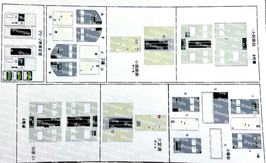 UK.505 TOMIX HO用E231系1000番台基本編成室内表現ステッカーセット10両分