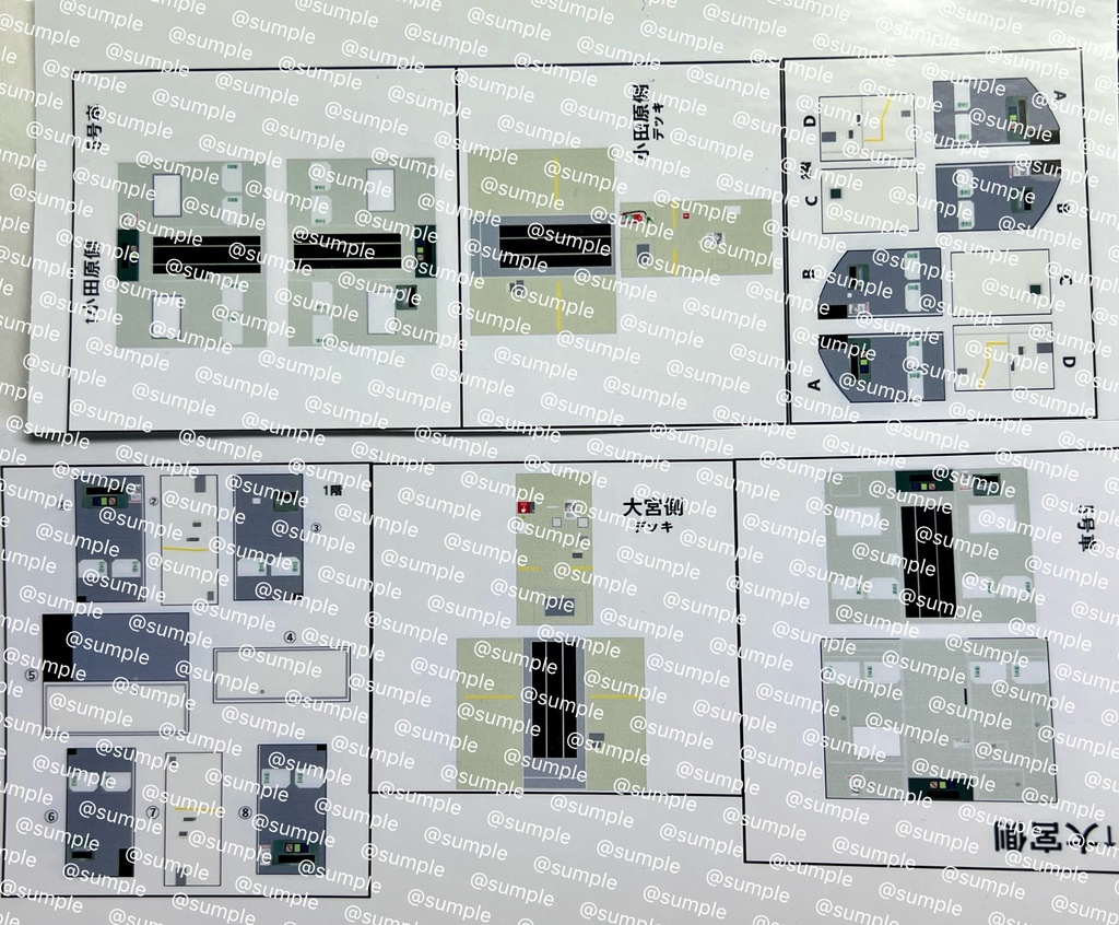 UK.505 TOMIX HO用E231系1000番台基本編成室内表現ステッカーセット10両分