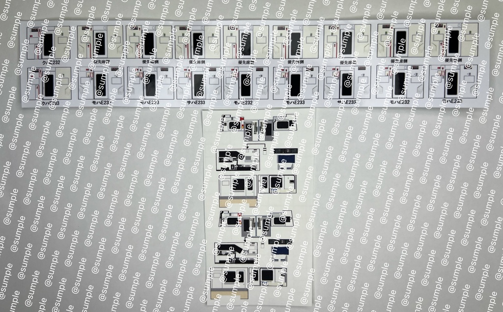 UK.087 KATO E233系7000番台用室内表現ステッカー10両用