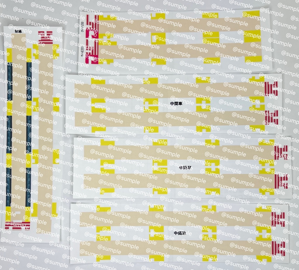 UK.087 KATO E233系7000番台用室内表現ステッカー10両用