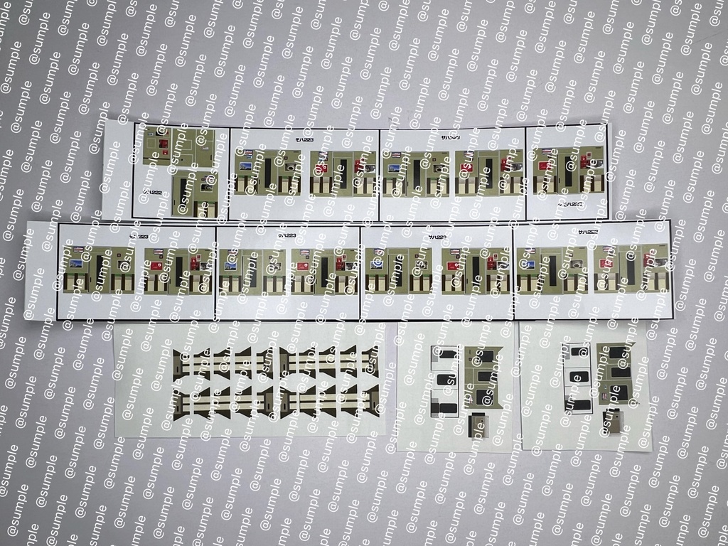 UK.92 TOMIX用223系1000番台8両用室内表現ステッカー旧モケット