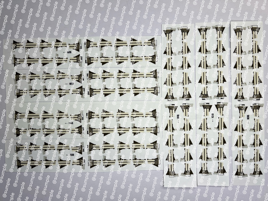 UK.92 TOMIX用223系1000番台8両用室内表現ステッカー旧モケット