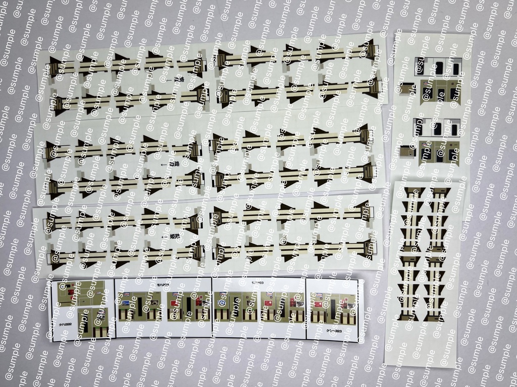 UK.91TOMIX用223系1000番台4両用室内表現ステッカー旧モケット