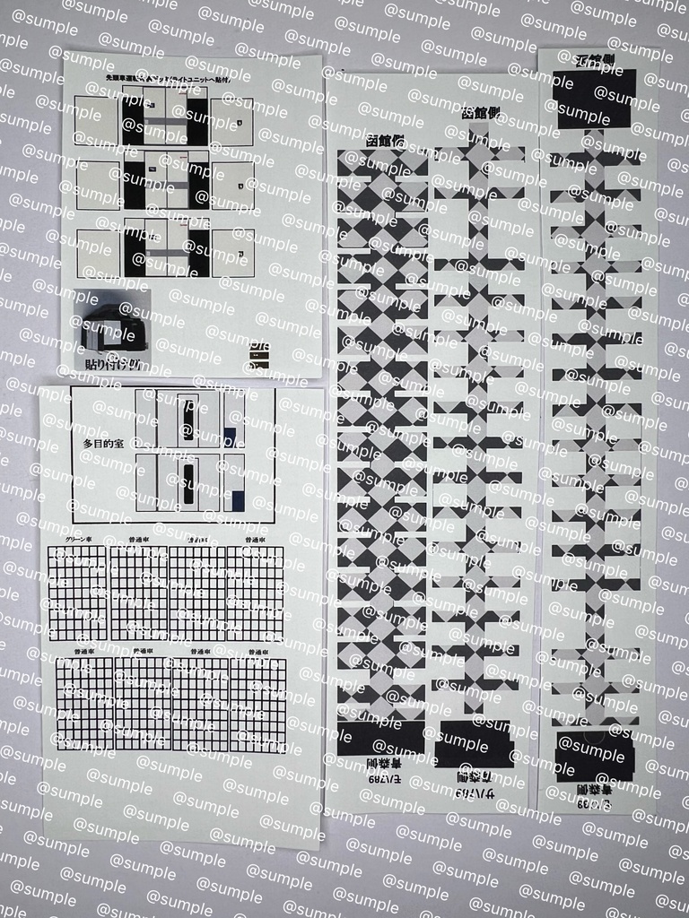 UK.094 TOMIX 789系スーパー白鳥8両用 室内表現ステッカー