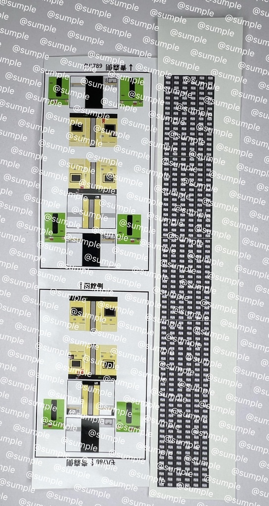 UK.094 TOMIX 789系スーパー白鳥8両用 室内表現ステッカー