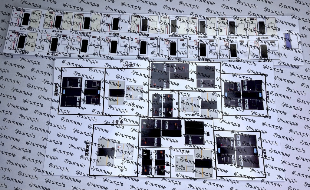 UK.95 KATO E233系0番台中央線用室内表現ステッカーT編成12両用
