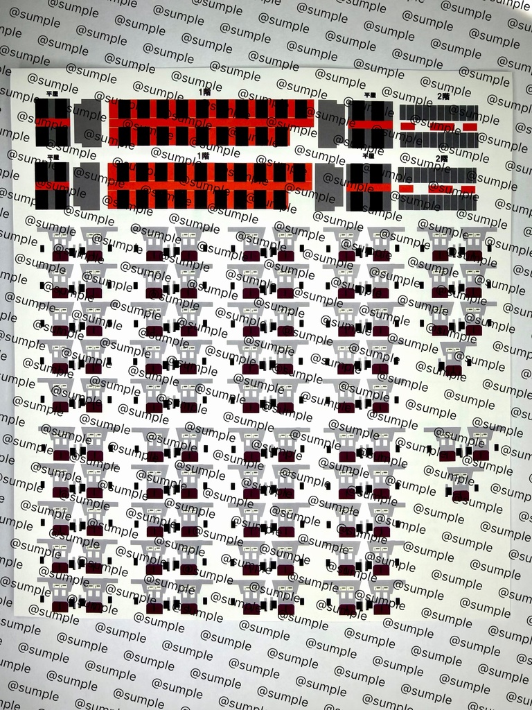 UK.96 KATO E233系0番台中央線用室内表現ステッカーH編成12両用