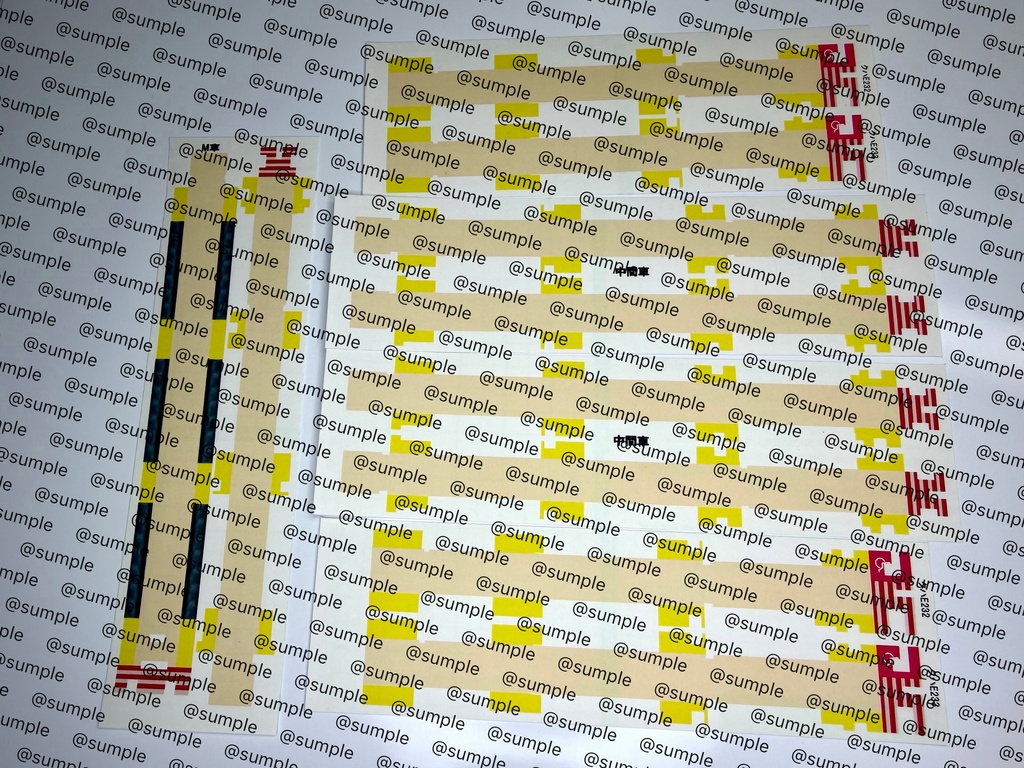 UK.98 KATO E233系5000番台分割編成用室内表現ステッカー10両用