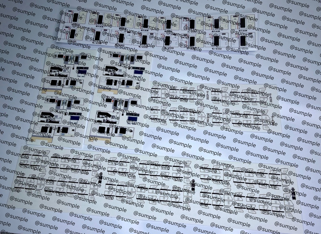 UK.98 KATO E233系5000番台分割編成用室内表現ステッカー10両用