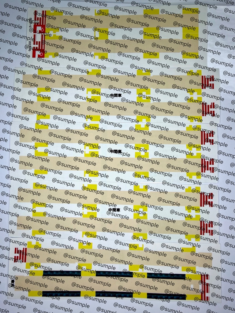 UK.97 KATO用 E233系5000番台貫通編成用室内表現ステッカー10両用
