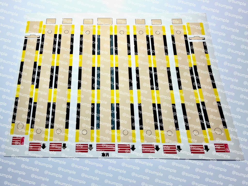 UK.102 TOMIX E233系5000番台貫通編成用室内表現ステッカー10両用