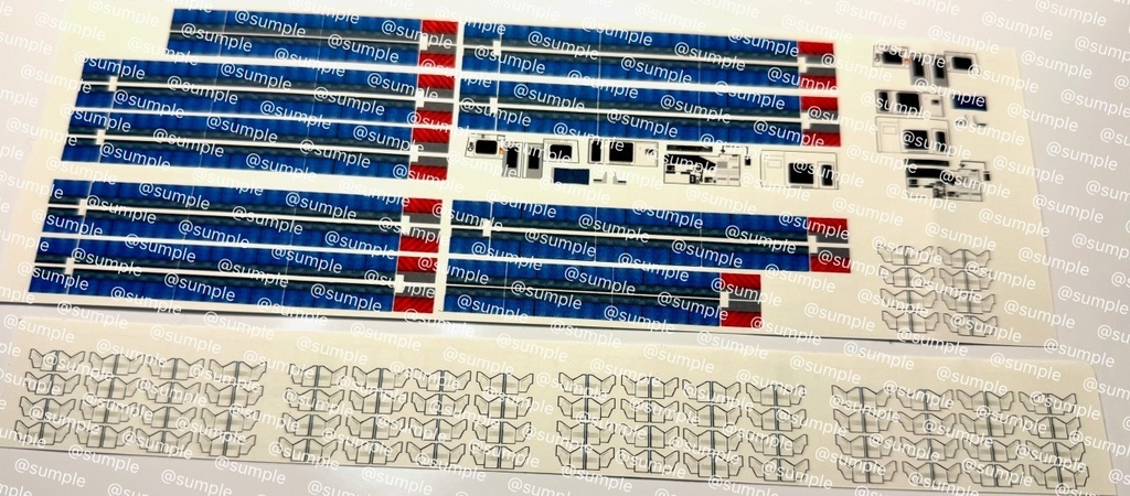 UK.102 TOMIX E233系5000番台貫通編成用室内表現ステッカー10両用