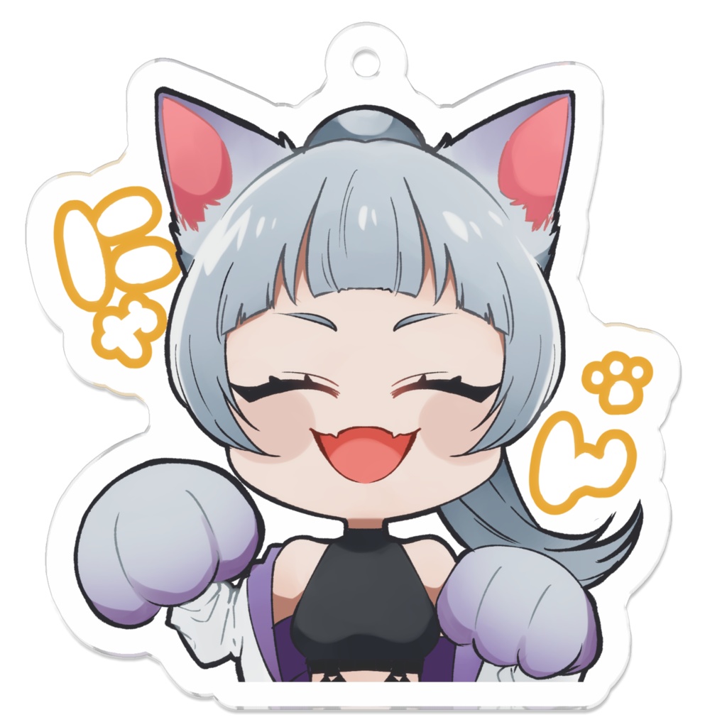 【えがんとす配信３周年記念】アクリルキーホルダー　にゃんえが ver.