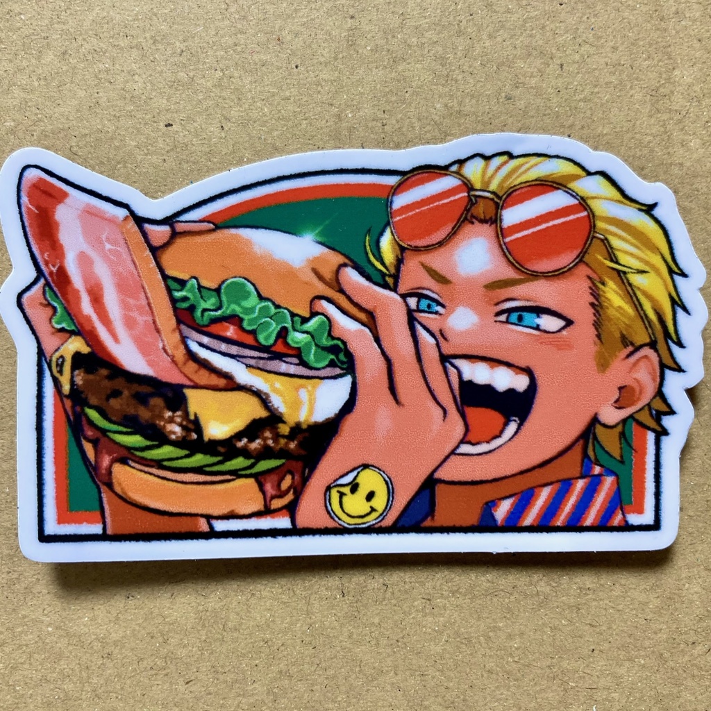 ハンバーガーステッカー