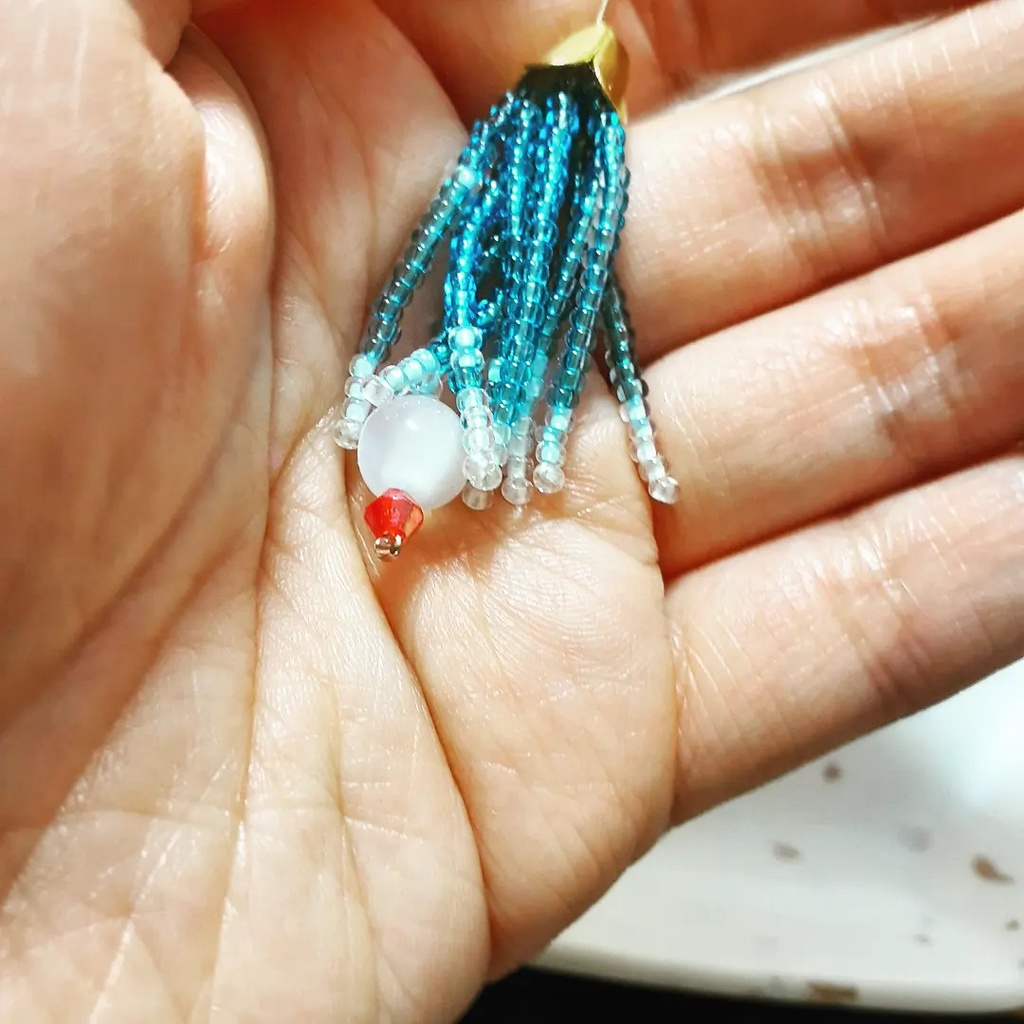 クリームソーダタッセルの小物