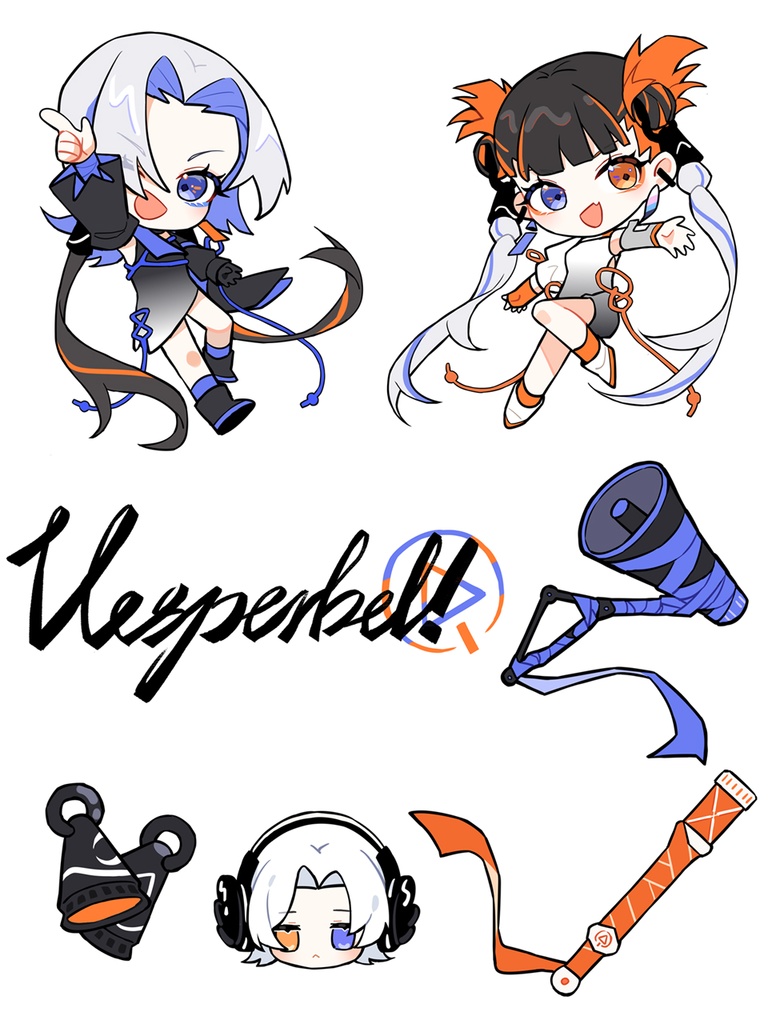 【非公式】Vesperbell・ピカピカステッカーセット（7枚入り）