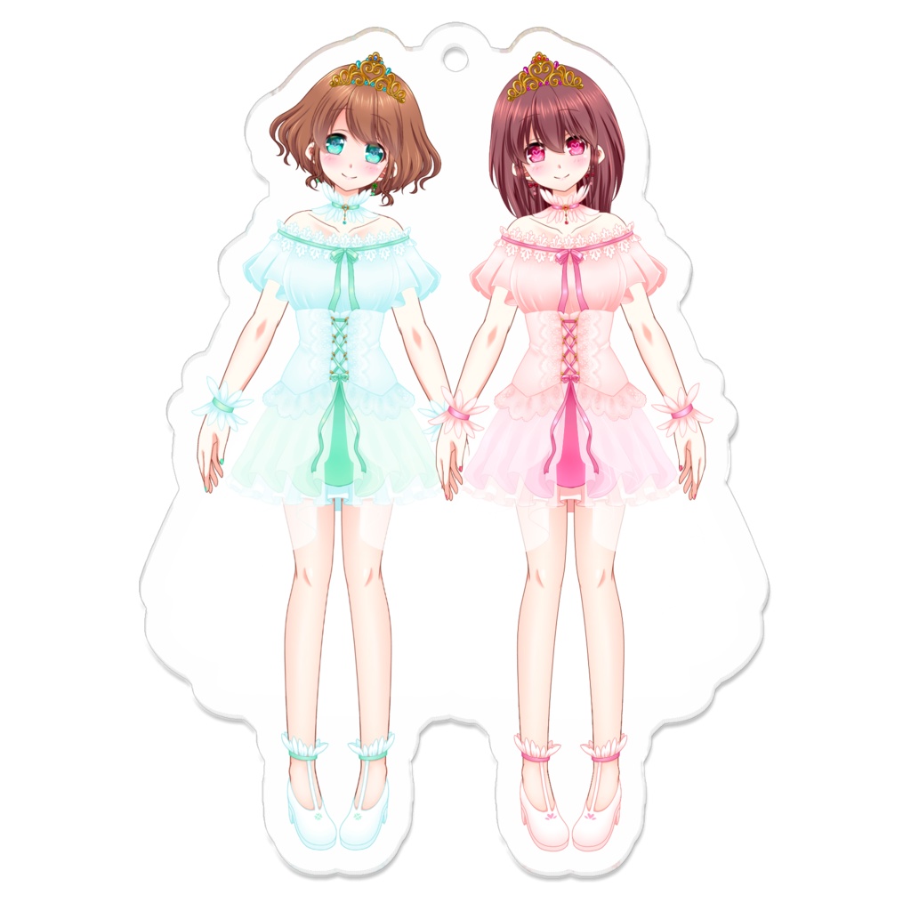 【1周年記念グッズ】CiESTAアクリルキーホルダー🍀🎀