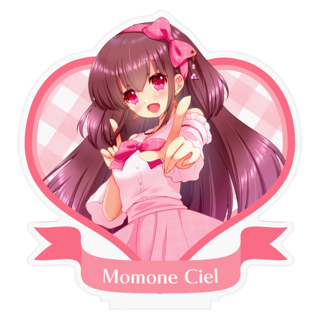 【200人記念】アクリルフィギュア🎀桃苺音シエル🎀