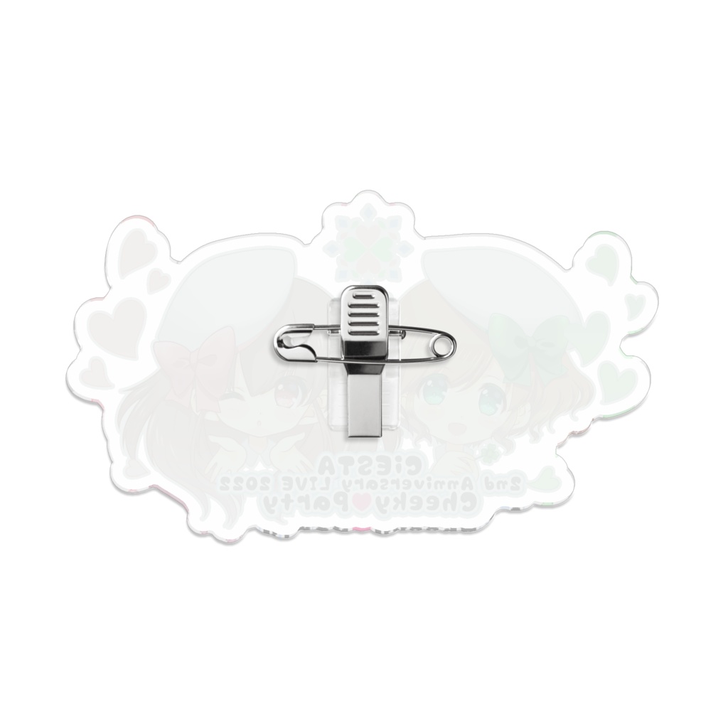 【2周年記念グッズ】CiESTAアクリルバッジ🍀🎀
