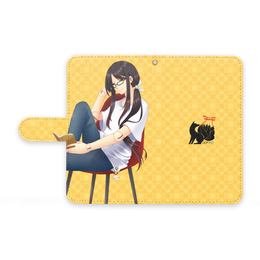 【１周年記念グッズ】御霊ツヅリ手帳型Androidカバー⛩🦋