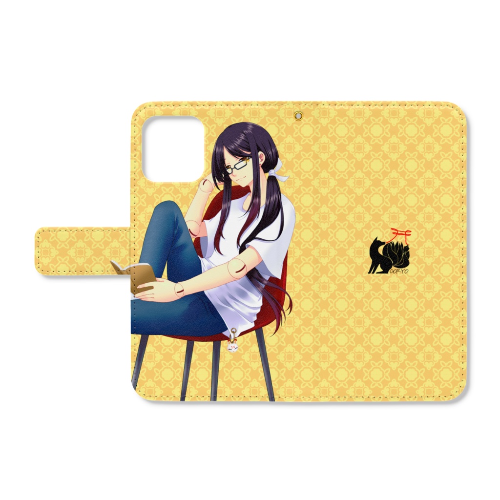 【１周年記念グッズ】御霊ツヅリ手帳型iPhoneカバー⛩🦋
