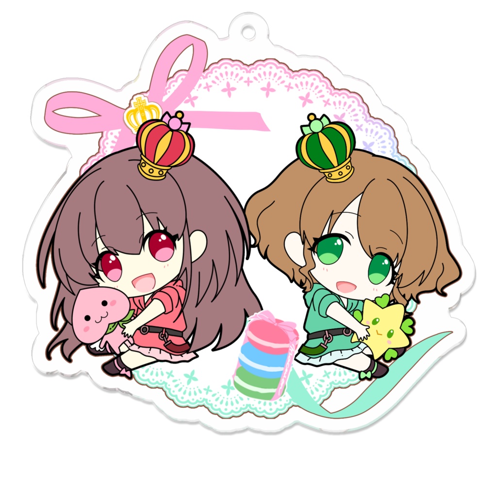 【3周年記念グッズ】CiESTAアクリルキーホルダー🍀🎀