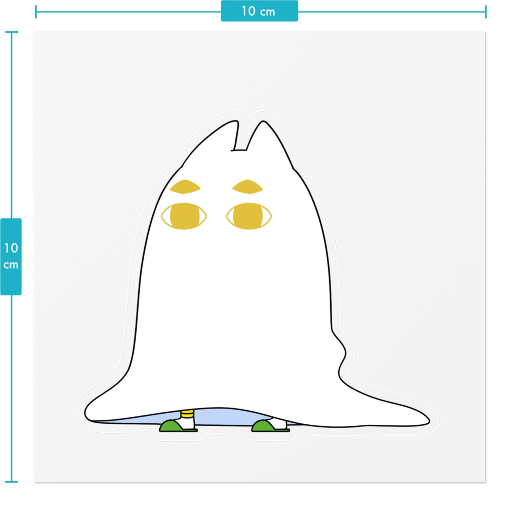 メジェド風こまちステッカー