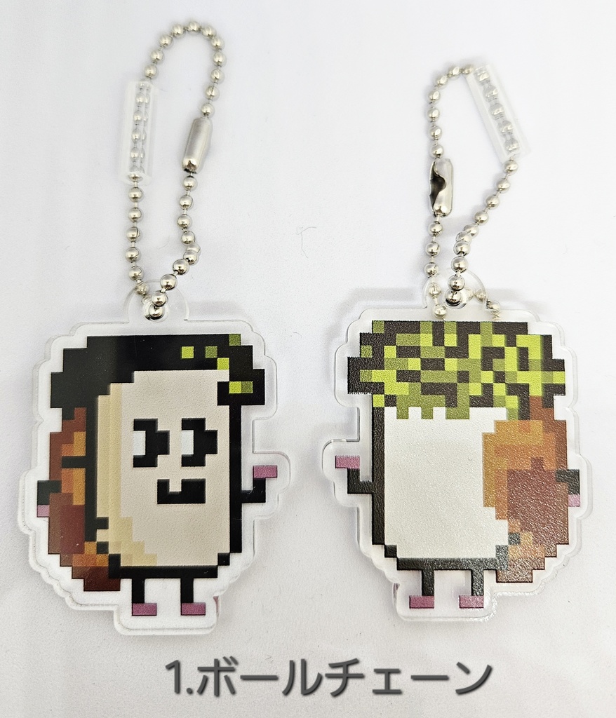 【匿名配送】豆ちゃん「ガッツ」アクリルキーホルダー