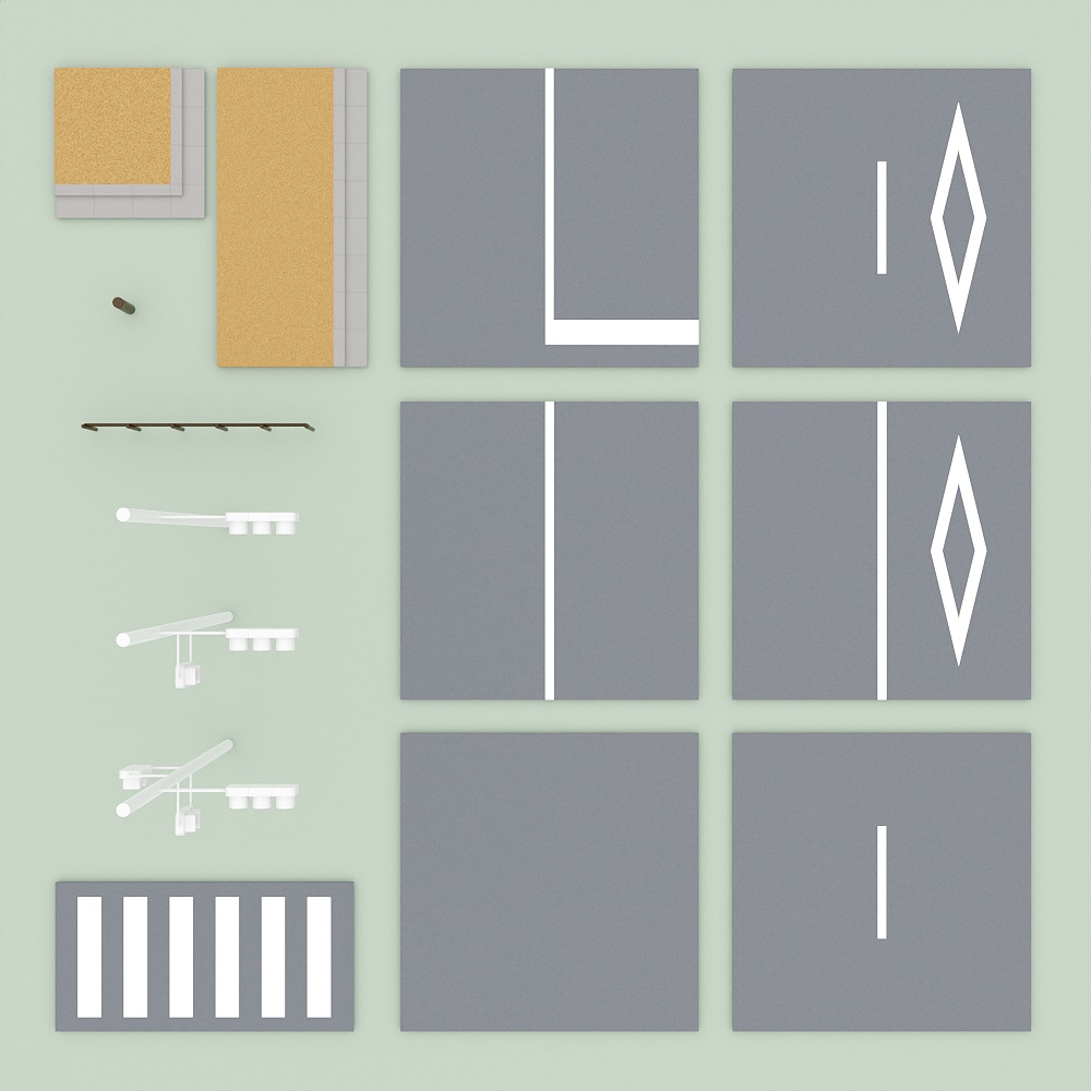 小さい交差点セット