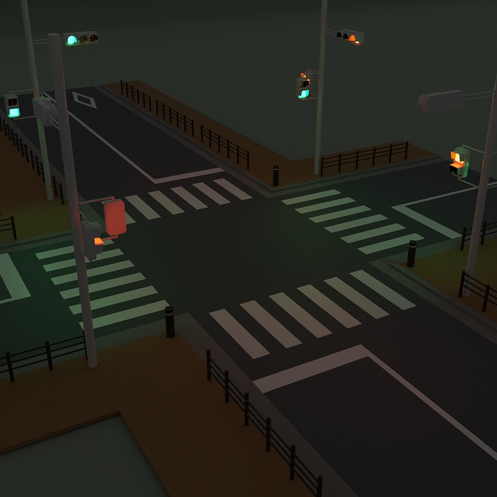 小さい交差点セット