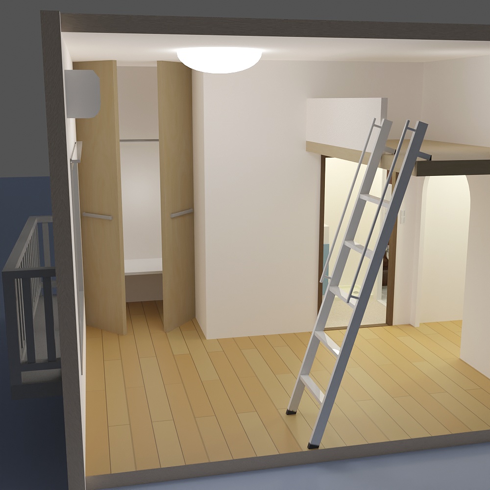 ロフトのある部屋