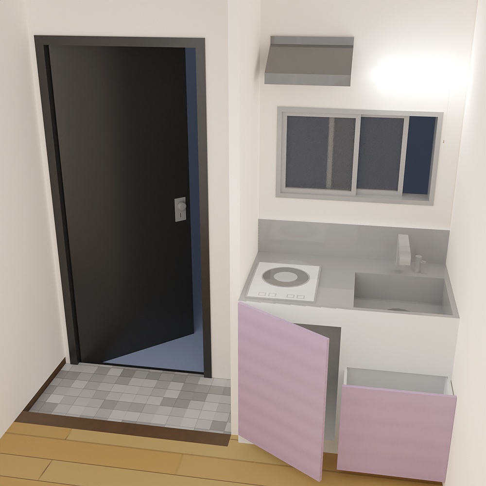 ロフトのある部屋