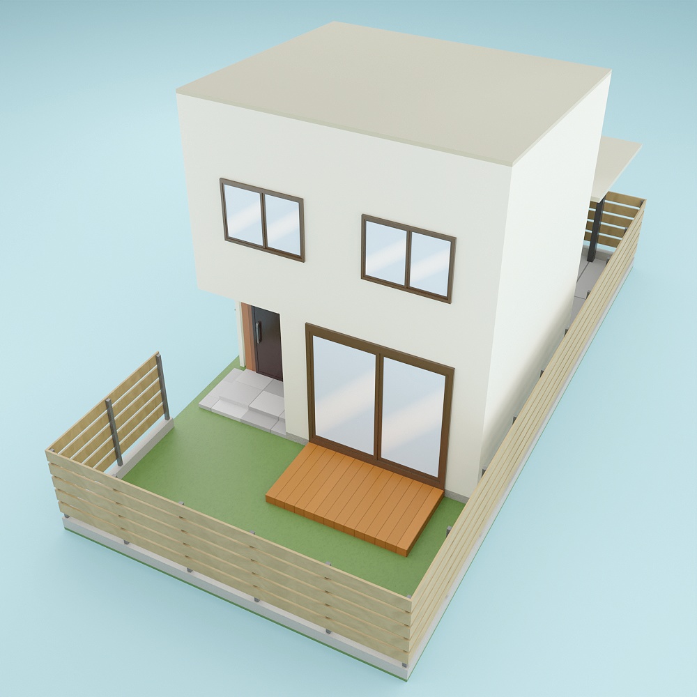 民家2(外観のみ/ローポリ)