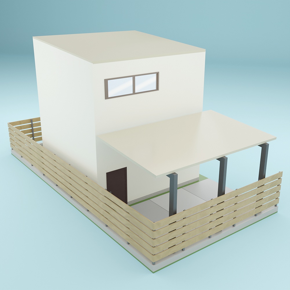 民家2(外観のみ/ローポリ)