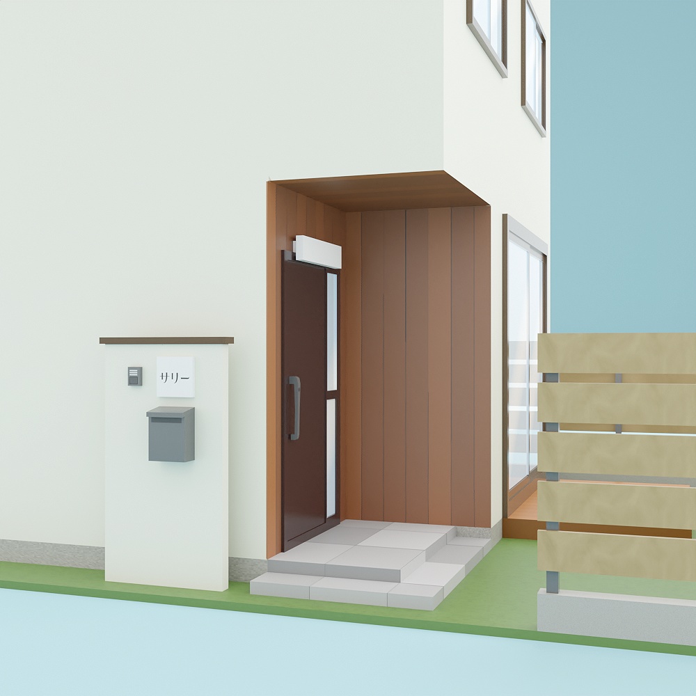 民家2(外観のみ/ローポリ)