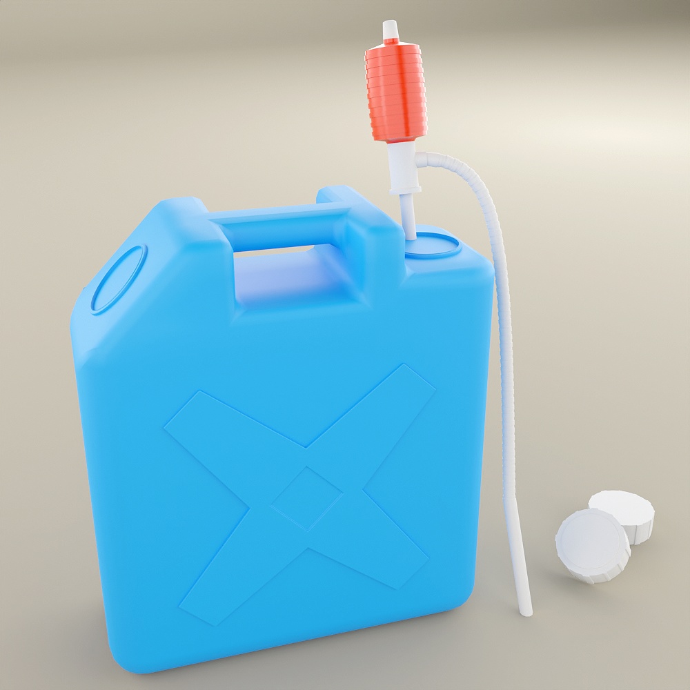 ポリタンクとポンプのセット