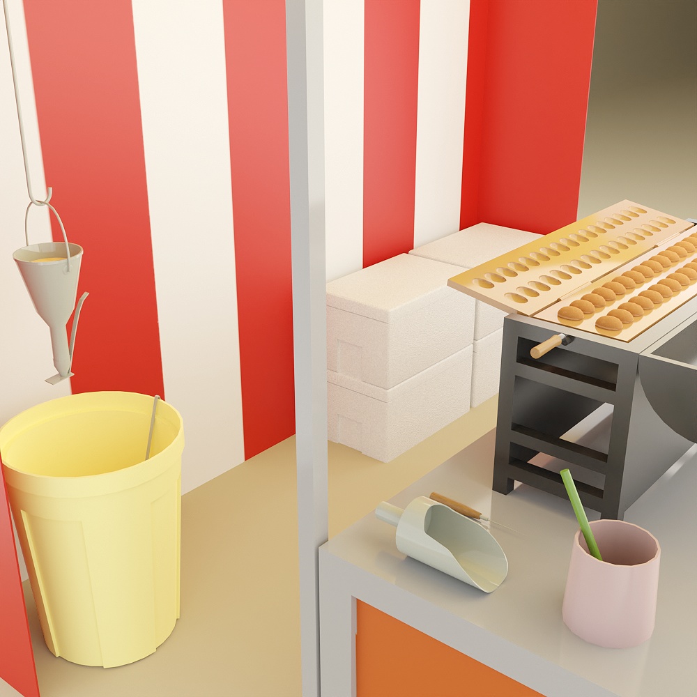 ベビーカステラの屋台