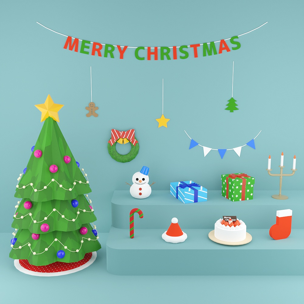 クリスマスの飾りセット