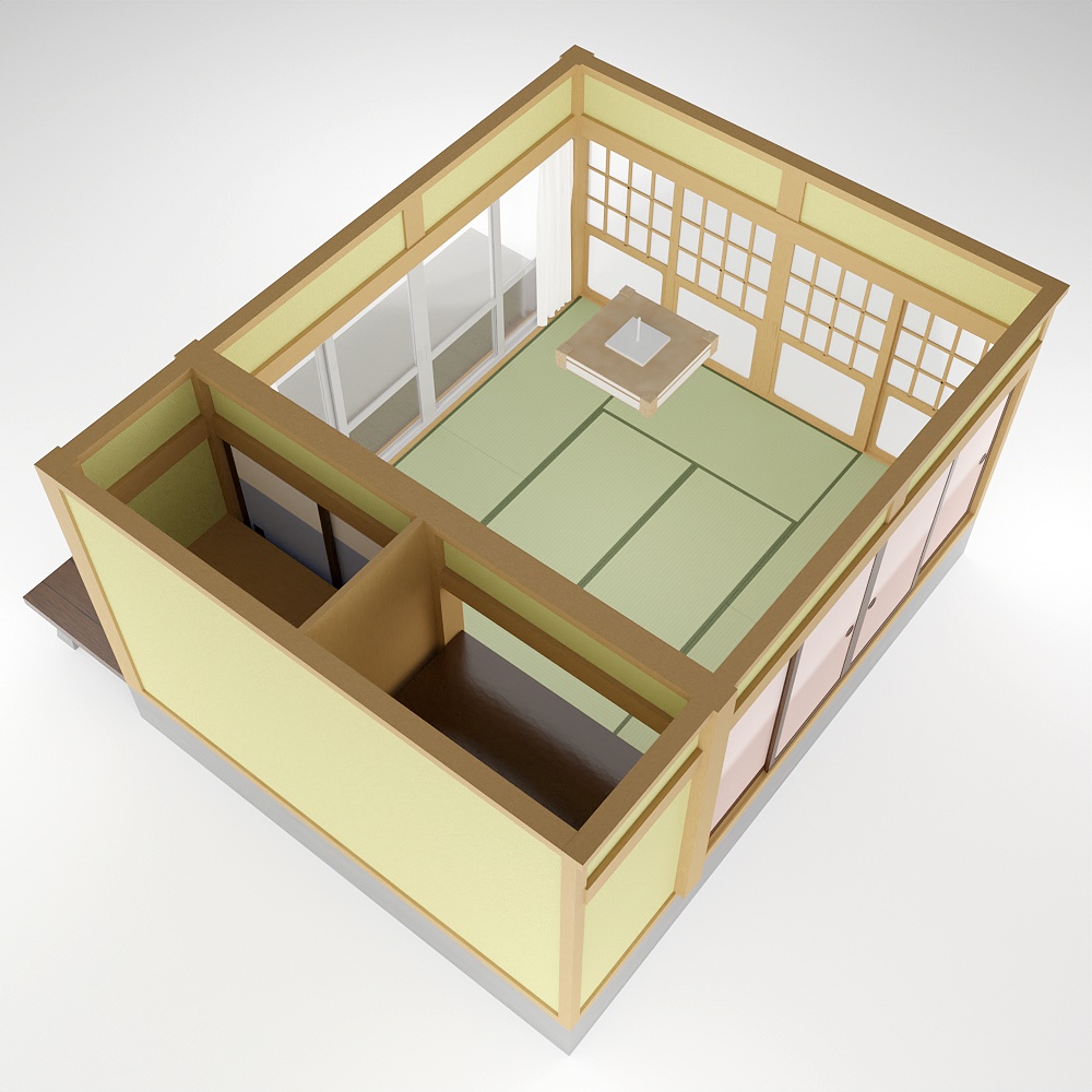収納と縁側がある和室