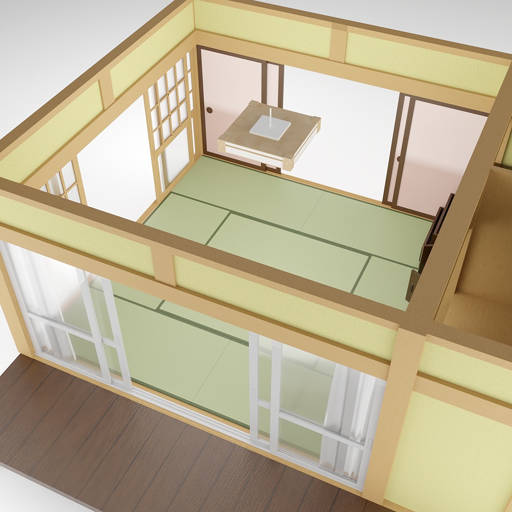 収納と縁側がある和室