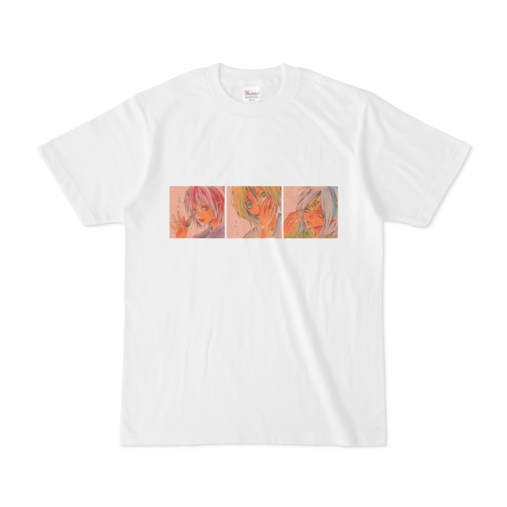 小鬼アナログ画Tシャツ