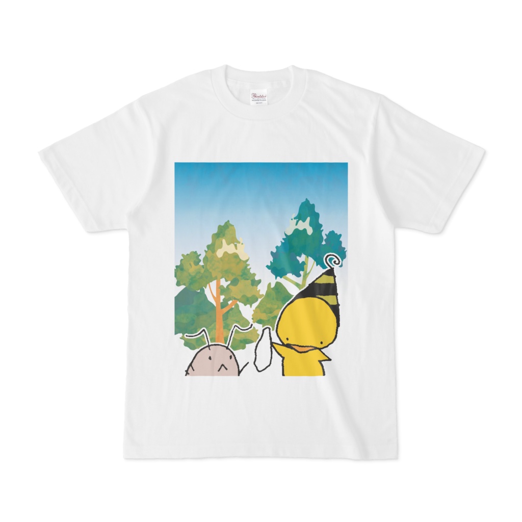 ひよことワラジ虫Tシャツ01