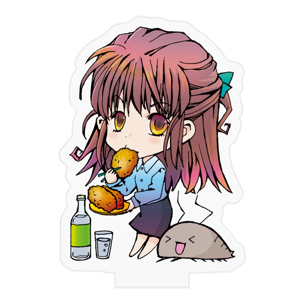 久恵とでかいワラジと揚げ物アクリルフィギュア